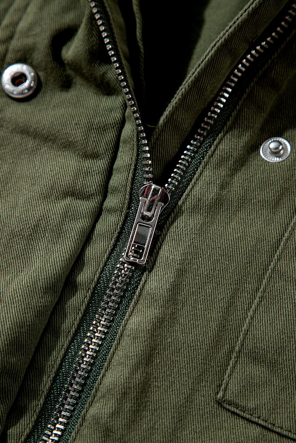 Moss green collared jacket for women - Love Salve